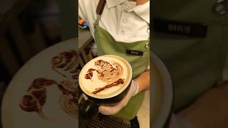 Coffee lover barista makings latte art coffee barista viralshort latteart [upl. by Temple]