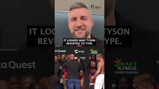 Carl Froch REACTS to Mike Tyson slapping Jake Paul at weigh in [upl. by Lonni]