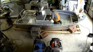 16 foot welded aluminum boat build [upl. by Darb]