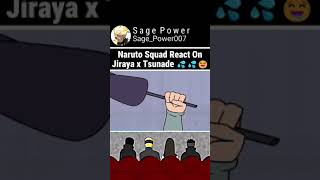 Naruto squad react on Jiraya sensei naruto shortsfeed [upl. by Nhguavahs]