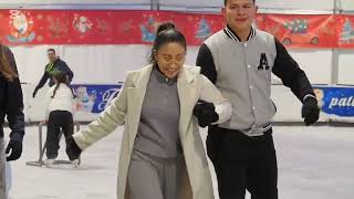 La Navidad convierte la acera de Recoletos en una gran pista de hielo [upl. by Takken159]