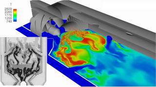 Simulation of Gas Turbine Burner Fuel Spray Atomization and Combustion [upl. by Llien]