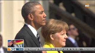 Obamas last Visit in Germany Hannover Herrenhausen 24416 [upl. by Trager]