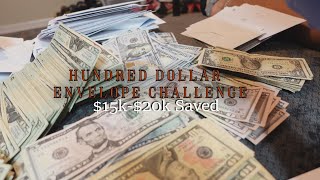 100 ENVELOPE SAVINGS CHALLENGE  20000 SAVED [upl. by Iuqcaj]