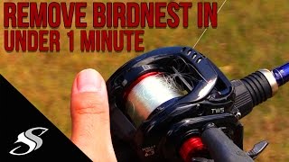 Baitcaster How to Remove a BacklashBirdnest in Under 1 Minute [upl. by Belicia81]