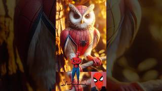 Superheroes But Owl ❤️🔥🥰 Avengers vs DC avengers shorts marvel [upl. by Erika]