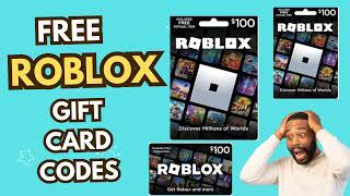 Unused Free Roblox Gift Card Codes Live Proof  How To Get Free Roblox Gift Card Codes [upl. by Silma]