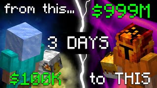 How I TRANSFORMED this profile in 3 days… Hypixel Skyblock [upl. by Aruat140]