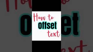 How to create offset text using Phonto app to use in Cricut Design Space [upl. by Vinia]