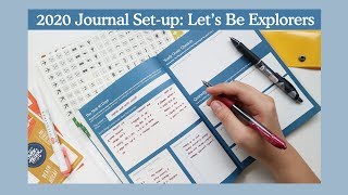 2020 Journal Setup Lets Be Explorers Undated Planner  Abbey Sy [upl. by Holmann618]