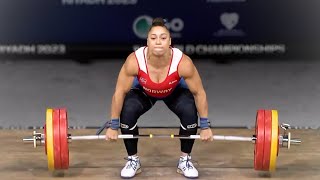 Womens 87kg  World Weightlifting Championships 2023 [upl. by Yecaw]