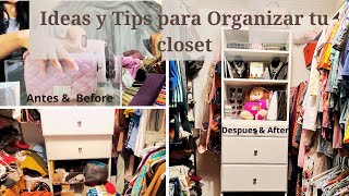 Como 👒TRANSFORMAL y ORGANIZAR 👗tu CLOSET de manera INTELIGENTE [upl. by Undine]