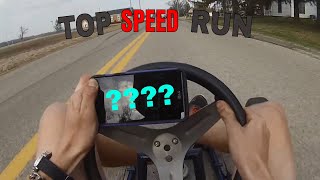 8hp Go Kart Top Speed Run [upl. by Ashmead]