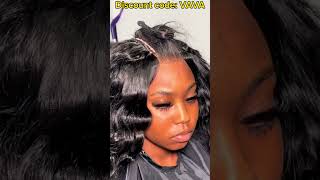 Quick Weave Tutorial Body Wave Hair Installed w2x6 HD Lace Closure elfinhair viral [upl. by Laspisa921]