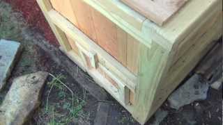 How to make a wooden compost bin [upl. by Kinsman]