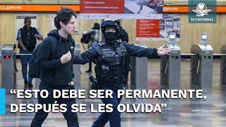 Implementan medidas de seguridad en el Metro con arcos detectores de metal descompuestos [upl. by Wadleigh]