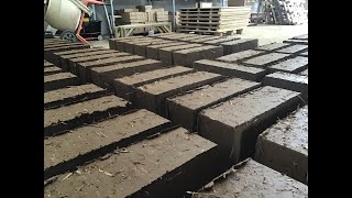 Hydraulically pressed cob blocks [upl. by Popele284]