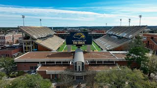 Hattiesburg Mississippi Drone Videography  Murals Southern Miss Downtown DJI Mavic 3 Classic4K [upl. by Oshinski]