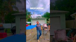 Wrapping a burger twice garyvee tricks skills burger basket circus thanks to garyvee [upl. by Dnarb]