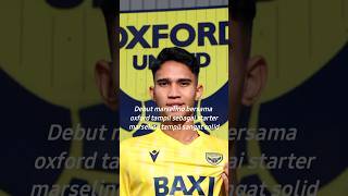 Debut maselino bersama oxford united di laga perdana nya marselino tampil begitu afik dan solid [upl. by Onilatac]