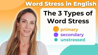 The 3 Types of Word Stress  English Pronunciation [upl. by Rattray]