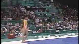 Mo Huilan  1996 Olympics AA  Floor Exercise [upl. by Sonafets]