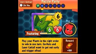 Puzzle Party  Daily Event 27 th December 2017 Plants vs Zombies Heroes [upl. by Bethany]