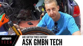 Are Softer MTB Tyres Faster  Ask GMBN Tech [upl. by Enuahs]