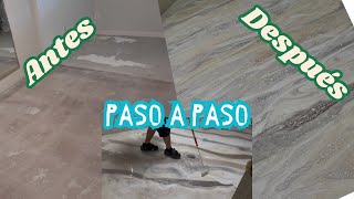 piso de resina epoxica Paso a paso COMPLETO [upl. by Farr]