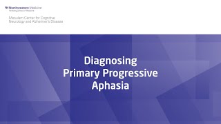 Primary Progressive Aphasia PPA Diagnosis Training [upl. by Morey955]