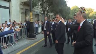 Erdoğan Azerbaycanda makam arabasından indi ve sokaklarda yürüdü [upl. by Bryanty]