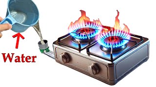 I Turn Gas Stove into a Water Stove Lifetime Free Cooking Gas [upl. by Levram]