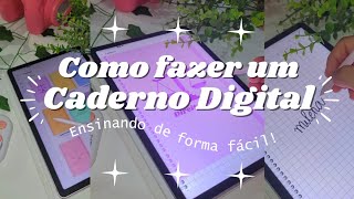 Como faço meus cadernos digitais  Samsung Notes e Tab S9 Fe 🌷✨️ [upl. by Cullin]