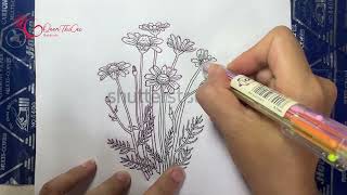 How to printing embroidery patterns on fabric Its very simple anyone can do it [upl. by Anuait]