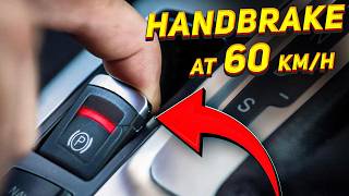 We engage electronic handbrake at speed in some cars you never heard of  what will happen [upl. by Ynnahc]