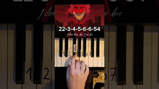 13 Insane A Hazbin Hotel Song Piano Tutorial shorts [upl. by Tobye]