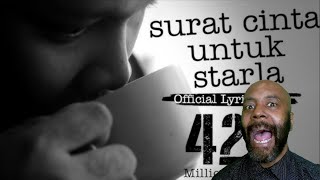 Virgoun  Surat Cinta Untuk Starla Official Lyric Video REACTION [upl. by Chansoo]