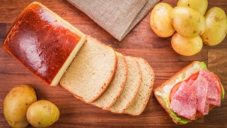 How To Make Potato Bread  Soft amp Sweet Sandwich Loaf Recipe [upl. by Kelwen222]