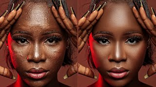 HighEnd Skin Retouching Beginner Photoshop Tutorial  Frequency Separation [upl. by Inoy]