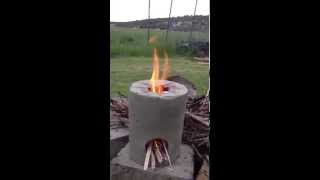 DIY Inexpensive Efficient Rocket  Jet type of stove [upl. by Korten]