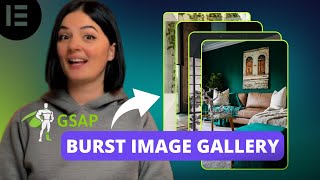 GSAP IMAGE GALLERY BURST  Elementor Wordpress Tutorial Flex Container [upl. by Pembroke]