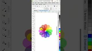 How to Make a easy icons in Corel draw in computergraphics100kviewsubscriber [upl. by Shena]