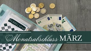 514€ Monatsabschluss I MÄRZ I echte Einnahmen amp Ausgaben I Wochenabschluss budgetieren bargeld [upl. by Odlonra224]