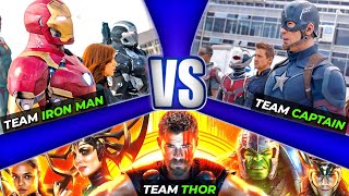 Team Iron Man vs Team Captain America vs Team Thor in Hindi  SUPERHERO STUD10S [upl. by Ayala852]