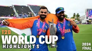 T20 world cup 2024 Final  India vs South africa  best moments [upl. by Noxaj]