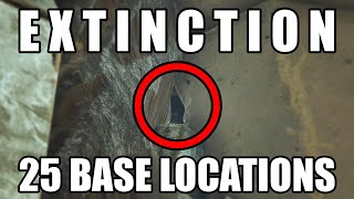 ARK Extinction  25 Base locations Rat holes hidden spots alpha locations and more [upl. by Ivens]