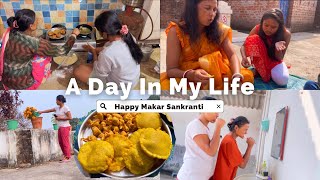 Happy Makar Sankranti 🪁✨ shopping 🛍️ Cooking 🧑‍🍳 a day in my life 🍀 festival 🪻 [upl. by Myrtie]