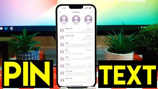 How To Pin and Unpin Text Messages On iPhone 13 Pro Max [upl. by Forest30]