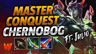 CHERNOBOG AKA EL ROTACIONES  Warchi  Smite Master Conquest [upl. by Anetsirhc]