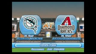 MLB Power Pros Wii Florida Marlins Season Game 100 FLA  ARI [upl. by Asillam]